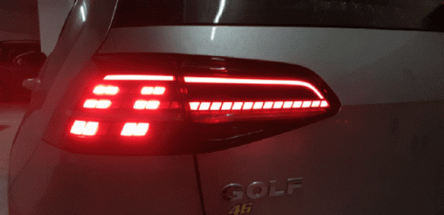 LED zadní světla Volkswagen Golf 7.5 Facelift, dynamický blikač