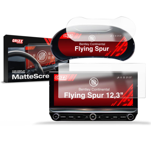 Matná folie na LCD display navigace Bentley Continental Flying Spur
