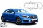 Sluneční clony CarShades MERCEDES-BENZ Class A (W176), 5-dvéř.