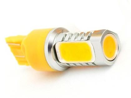 SUPER LED autožárovka T20 (7440) 6W oranžová