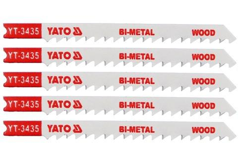 List pilový do přímočaré pily 100 mm na dřevo TPI6 5 ks Bi-Metal