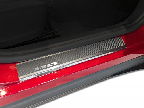 Kryty prahů-nerez+karbon MG SE EV