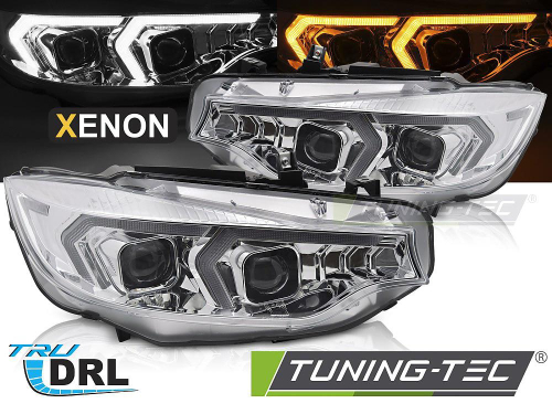 Přední xenonová světla s denním svícením pro BMW F32 / F33, provedení chrom