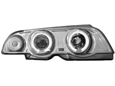 Přední světla s Angel Eyes BMW E46