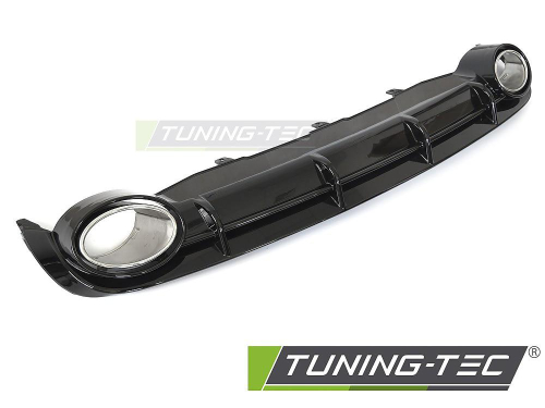 Difuzor zadního nárazníku Audi A6 C7 v černém lesklém provedení