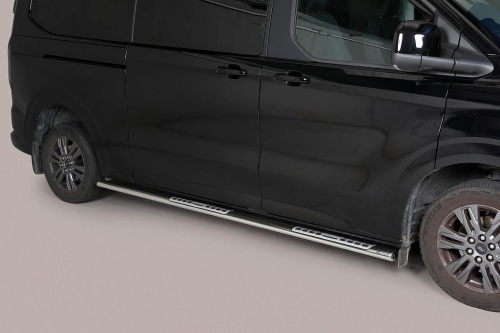 Nerez boční designové nášlapy FORD Transit / Tourneo Custom L1 / L2
