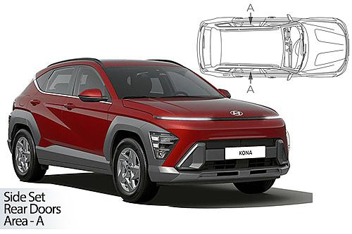 Sluneční clony CarShades Hyundai Kona 5-dveř. 