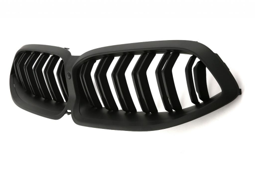 Maska-ledvinky pro BMW 8 G15 LCI - černá, dvojitá žebra