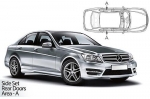 Sluneční clony CarShades MERCEDES-BENZ Class C (W204), 4-dvéř.