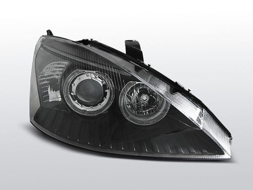 Přední světla černá Angel Eyes Ford Focus