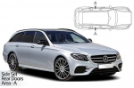 Sluneční clony CarShades Mercedes E Class W213 Combi - boční