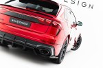 Zadní spoiler nárazníku Audi RSQ8 Mk1 Facelift s žebrováním