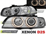 Přední světla chrom s Angel Eyes BMW E39