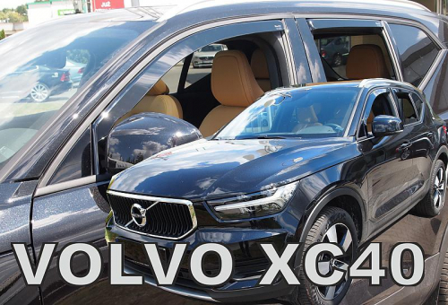 Deflektory-ofuky oken Volvo XC40, přední+zadní