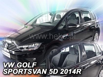 Deflektory-ofuky oken Volkswagen Golf Sportsvan + zadní