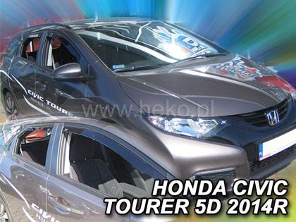 Deflektory-ofuky oken Honda Civic Tourer + zadní
