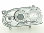 Přední světla s Angel Eyes+xenon Volkswagen Golf III