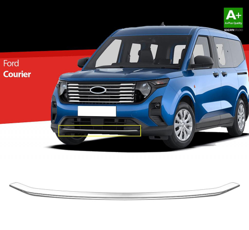 Nerez chrom lišta spodní hrany nárazníku Ford Transit Courier II