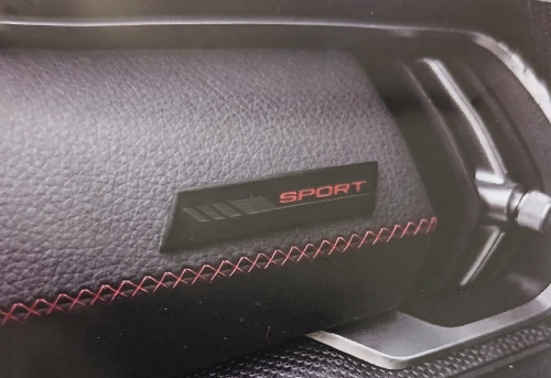Samolepící interierový štítek SPORT - černý