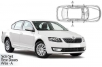 Sluneční clony CarShades ŠKODA Octavia III, 5-dvéř.