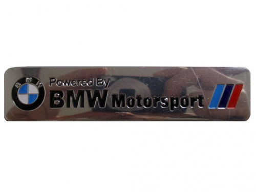 Samolepící znak Powered by BMW Motorsport