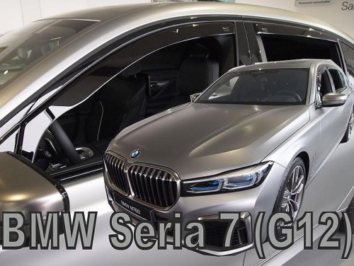 Deflektory-ofuky oken BMW serie 7 G12 (+zadní)