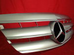 Sportovní maska s logem Mercedes S Class W221, stříbrná-chrom