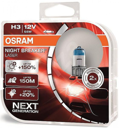 Autožárovky Osram Nightbreaker Laser Next Generation H3 55W