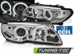 Přední světla CCFL Angel eyes BMW E46 chrom