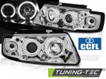 Přední světla angel eyes CCFL VW Passat 3B chrom