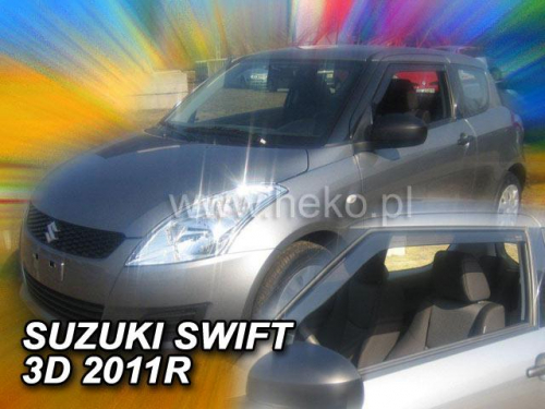 Deflektory-ofuky oken Suzuki Swift 3dvéř.
