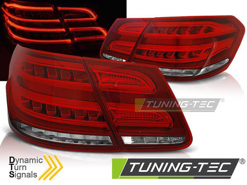 Zadní světla LED Bar, Mercedes-Benz E W212 sedan červená, dynamické blinkry