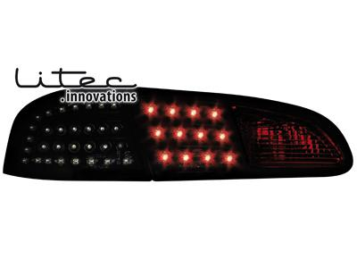 Zadní čirá světla černá LED Litec Seat Ibiza