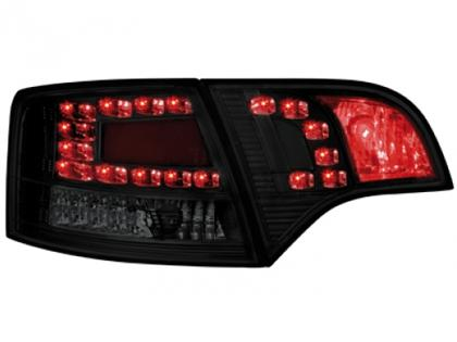 Zadní světla s LED Audi A4 B7 černo/kouřová