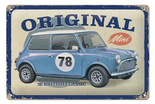 Retro cedule Mini - The British Classic - 20x30cm