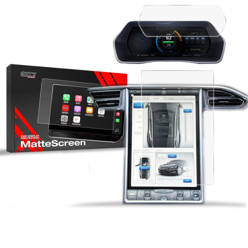 Matná folie na LCD display navigace Tesla Model X