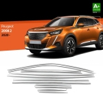 Nerez lišty kolem oken dveří Peugeot 2008 II