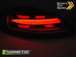 Zadní LED BAR světla s dynamickým blinkrem Porsche Boxster 986, černo-červené provedení
