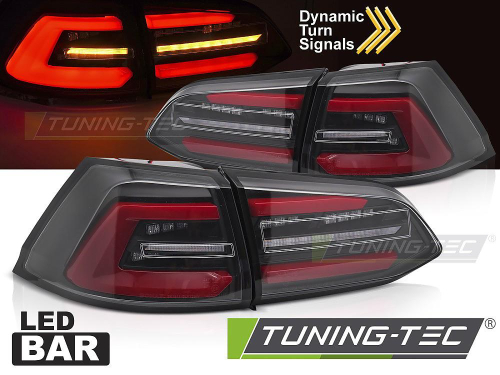 Zadní LED BAR světla s dynamickým blinkrem pro Volkswagen Golf VII Combi, černé provedení