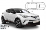 Sluneční clony CarShades Toyota C-HR, 5dvéř.