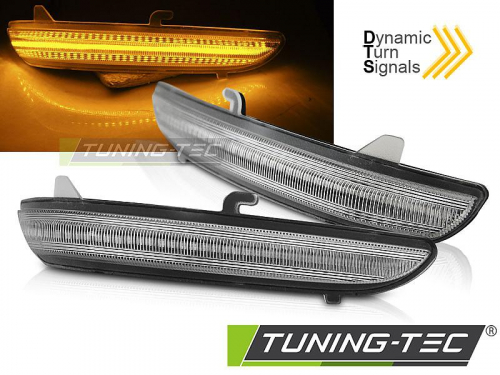Boční LED dynamický blinkr do zrcátek pro Peugeot 208 / 2008 / Citroen C3 - bílé provedení