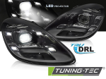 Přední LED světla s denním svícením pro Porsche Boxster 718 / Cayman 718 - černé provedení