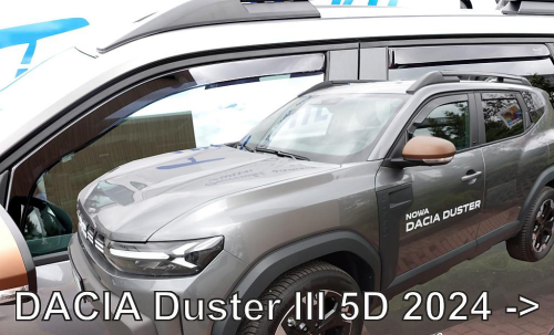 Deflektory-ofuky oken Dacia Duster III, 5dvéř. (+ zadní)
