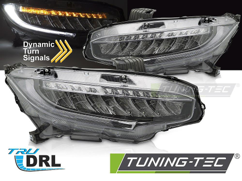 Přední LED světla s denním svícením a dynamickým blinkrem Honda Civic X