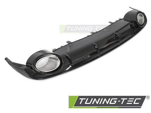 Difuzor zadního nárazníku Audi A6 C7 v černém lesklém provedení