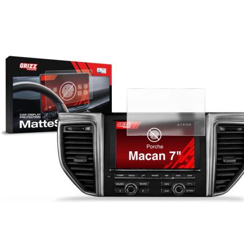 Matná folie na LCD display navigace Porsche Macan