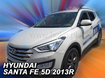 Deflektory-ofuky oken Hyundai Santa FE III + zadní