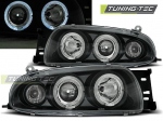 Přední světla angel eyes Ford Fiesta IV černé