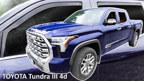 Deflektory-ofuky oken pro Toyota Tundra Crewmax 4dvéř. (+ zadní)