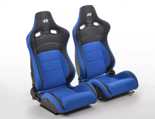 Sportovní sedačky FK Automotive Koln - modrá / černá